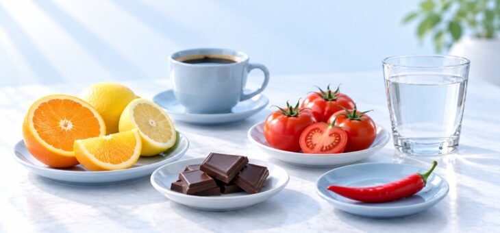 Основные продукты, вызывающие изжогу